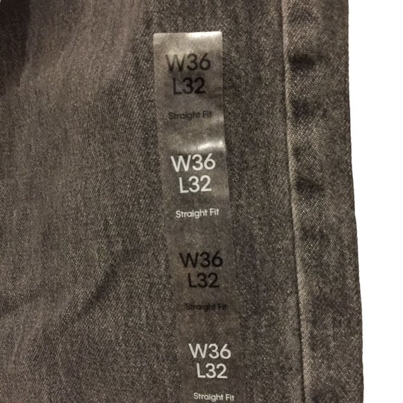 Calvin Klein Men's Standard Straight 36x32 Dusty Charcoal Jeans - Picture 3 of 6